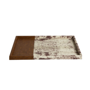 Fur Pattern Tray – Brown
