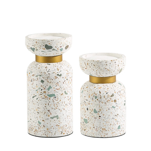 Gold Ring Candle Holder – B