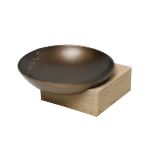 Gold Inlaid Plate – Resin Sculpture
