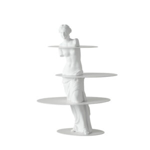 Beauty Tray White – Resin & Metal Sculpture