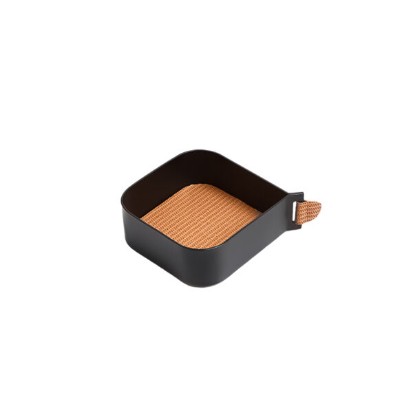 Fine Grain Tray Square Brown B – Metal & Leather