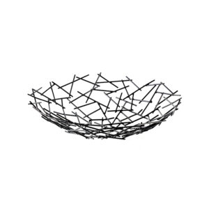 Bird’s Nest Fruit Plate – Metal Centerpiece