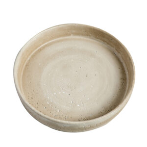 Travertine Pattern Round Edge Plate A